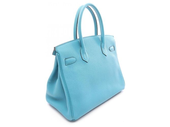 Hermès Borsa Hermes Birkin 30 Turquoise Turchese - vista 2
