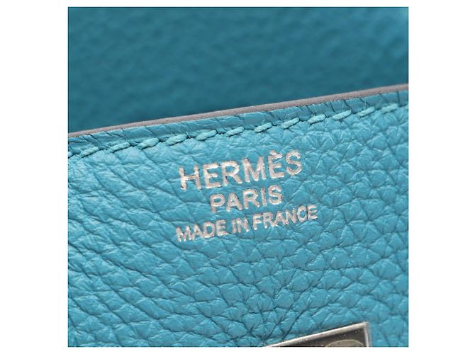 Hermès Borsa Hermes Birkin 30 Turquoise Turchese - vista 4