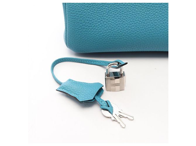 Hermès Borsa Hermes Birkin 30 Turquoise Turchese - vista 6