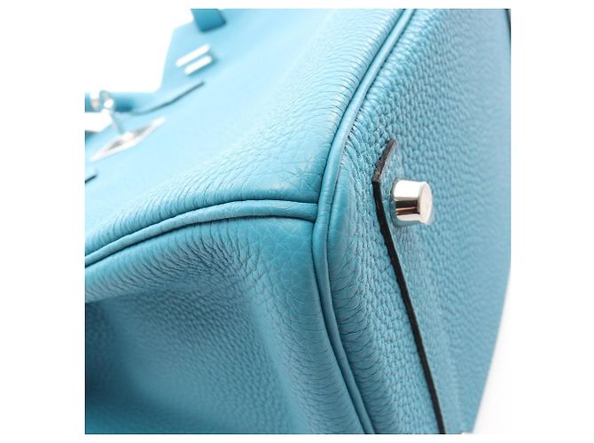 Hermès Borsa Hermes Birkin 30 Turquoise Turchese - vista 7
