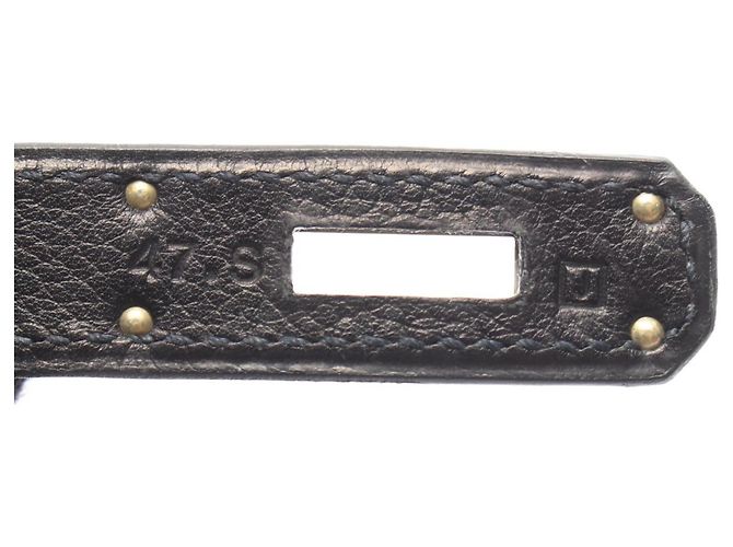 Hermès Borsa Hermes Birkin 35 in pelle Evercalf nera Nero - vista 5