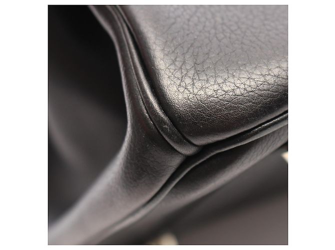 Hermès Borsa Hermes Birkin 35 in pelle Evercalf nera Nero - vista 7