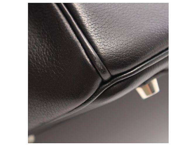 Hermès Borsa Hermes Birkin 35 in pelle Evercalf nera Nero - vista 8