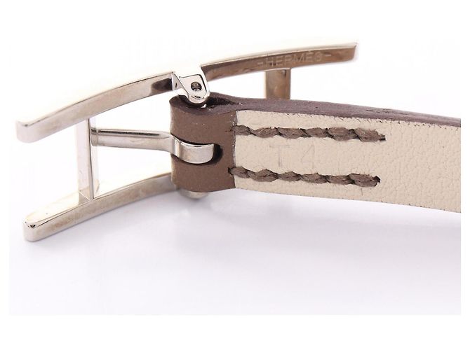 Hermès Bracciale Hermes HERMES Be Api Double Tour Marrone - vista 7