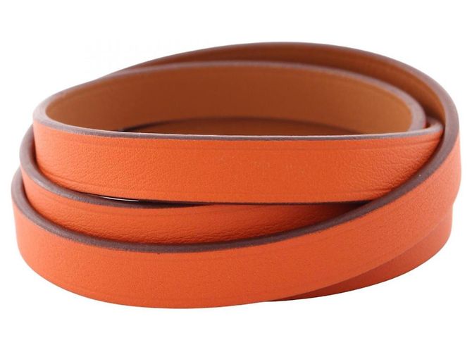 Hermès Hermes HERMES Bracciale Lungo Be Api Marrone Arancione - vista 2