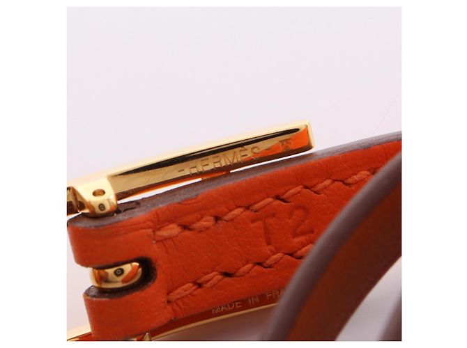Hermès Hermes HERMES Bracciale Lungo Be Api Marrone Arancione - vista 4