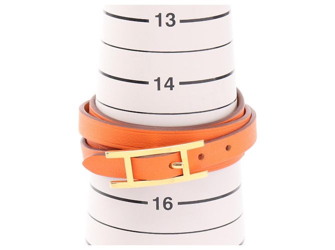 Hermès Hermes HERMES Bracciale Lungo Be Api Marrone Arancione - vista 5