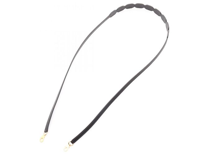 Hermès Hermes Bandoulière Maillon Chaine d'Ancre Shoulder Strap Marron Noir Doré - vue 2