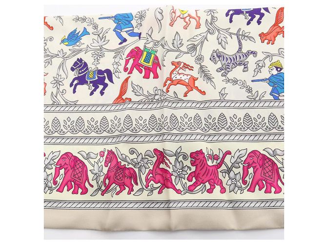 Hermès Foulard Maxi Twilly Hermes Multicolore Beige - vista 6
