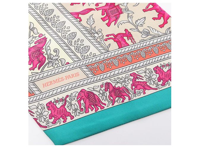 Hermès Foulard Maxi Twilly Hermes Multicolore Beige - vista 7