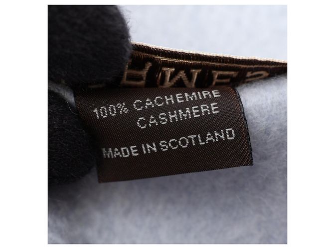 Hermès Sciarpa in cashmere ricamata Uni Hermes per uomo Blu - vista 3