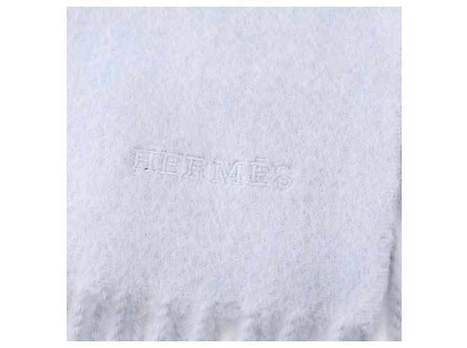 Hermès Sciarpa in cashmere ricamata Uni Hermes per uomo Blu - vista 4
