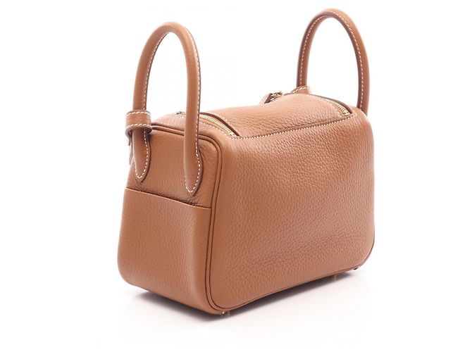 Hermès Hermes Lindy Mini Handtasche Braun - Ansicht 2