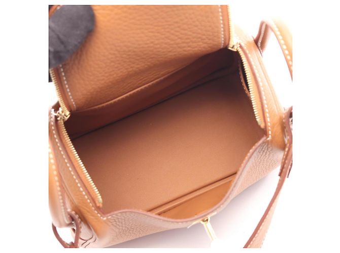 Hermès Hermes Lindy Mini Handtasche Braun - Ansicht 3