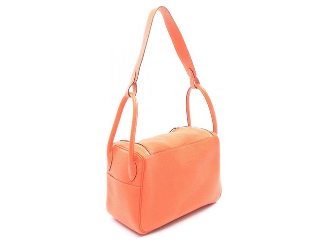 Hermès Borsa a tracolla Hermes Lindy 26 Orange Poppy Arancione - vista 2