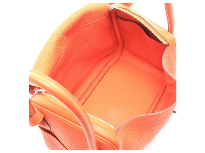 Hermès Borsa a tracolla Hermes Lindy 26 Orange Poppy Arancione - vista 3