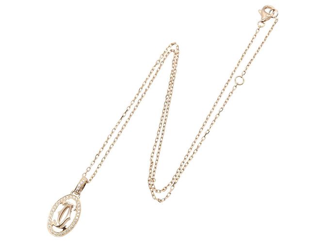 Collana Cartier Double C Diamanti in Oro Rosa 18K D'oro - vista 2