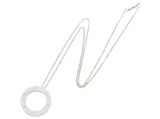Collana Cartier Love Circle Diamanti Argento - vista 2