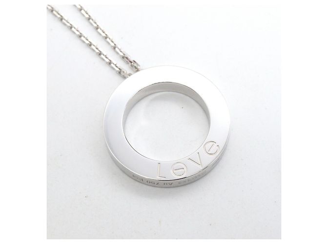Collana Cartier Love Circle Diamanti Argento - vista 4