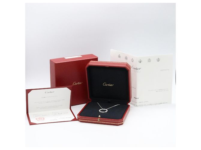 Collana Cartier Love Circle Diamanti Argento - vista 6