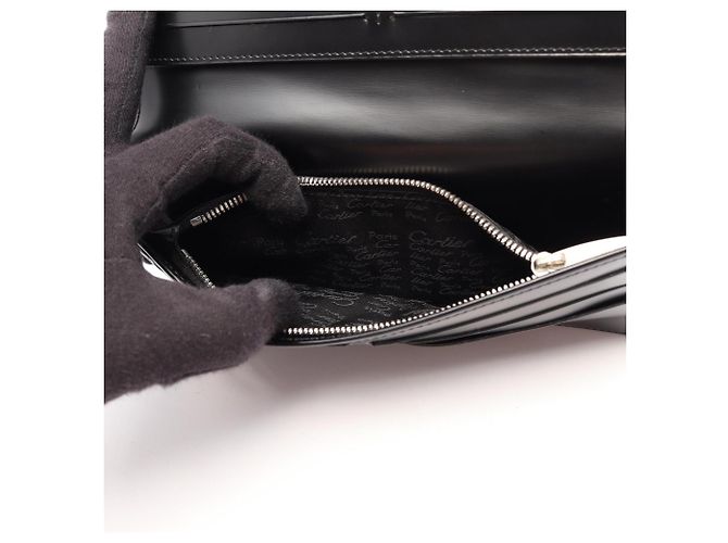 Cartera larga bi-fold Cartier Pasha Negro - vista 4