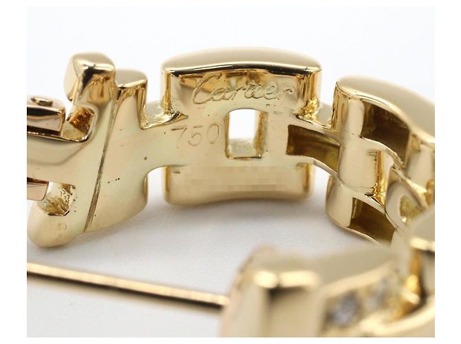 Orecchini Cartier Maillon Panthère Diamanti D'oro - vista 5
