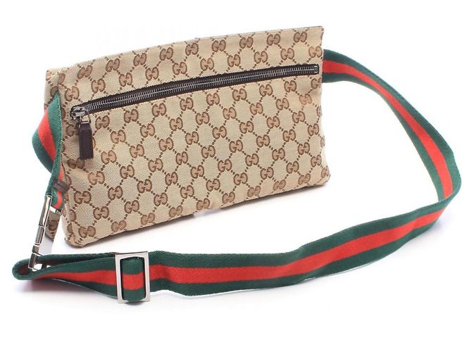 Borsello da vita Gucci GG Canvas Marrone Beige - vista 2