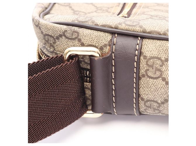 Borsa a tracolla Gucci GG Supreme Beige/Brown Marrone - vista 7