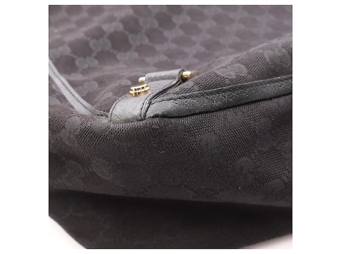 Borsa Tote Gucci Abbey GG Canvas Nero - vista 5