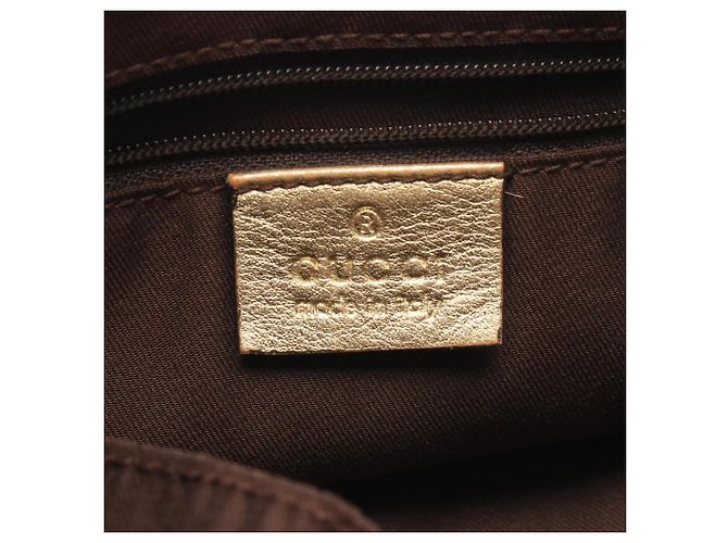 Borsa a tracolla Gucci Abbey GG Canvas Beige D'oro - vista 4