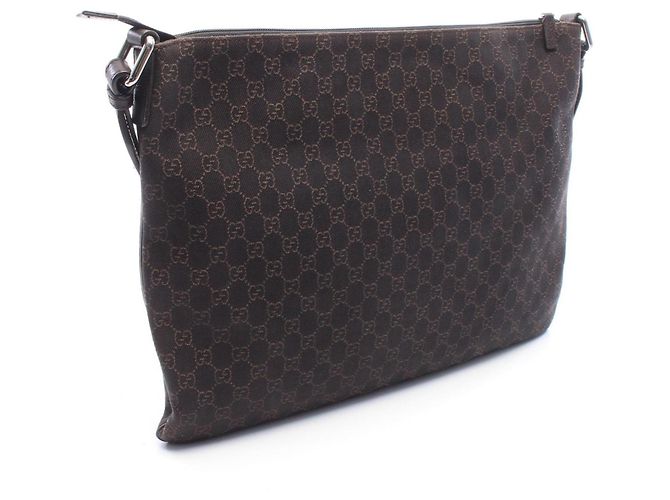 Gucci GG Pattern Brown Handbag - view 2
