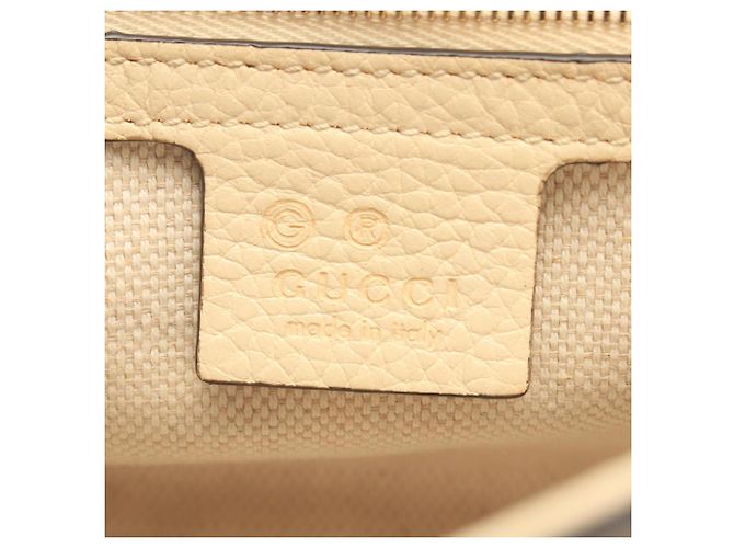 Borsa a tracolla Gucci Soho Interlocking G Crudo - vista 4