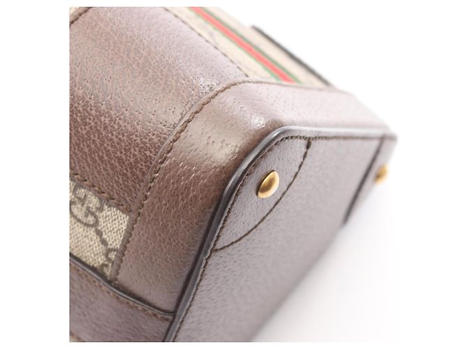 Gucci Ophidia GG Supreme Mini Bucket Bag Brown Beige - view 5
