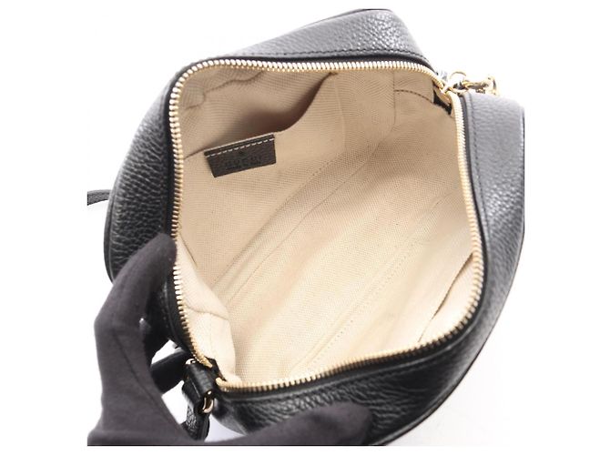 Borsa Gucci Soho Disco in pelle nera Nero - vista 3