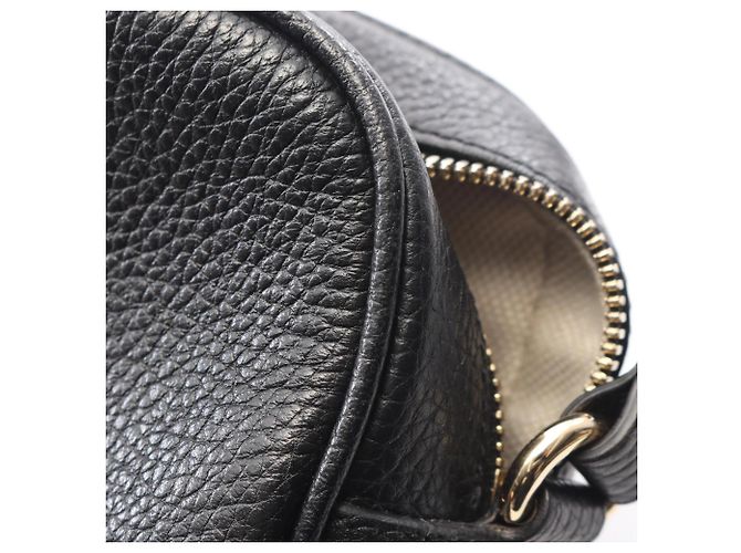 Borsa Gucci Soho Disco in pelle nera Nero - vista 7