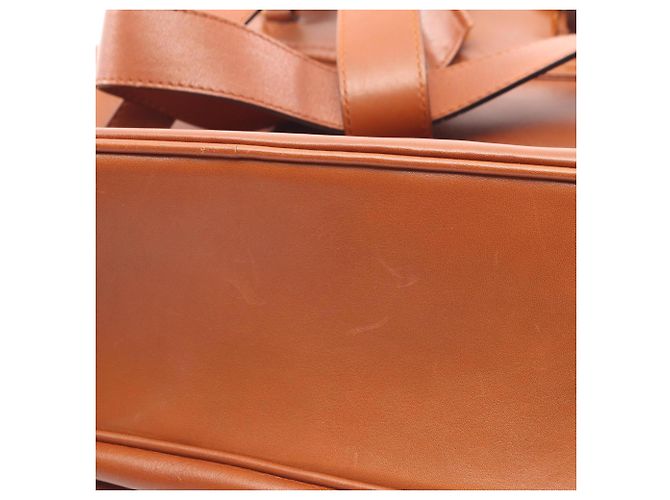 Gucci Bamboo Leder-Rucksack Braun - Ansicht 10