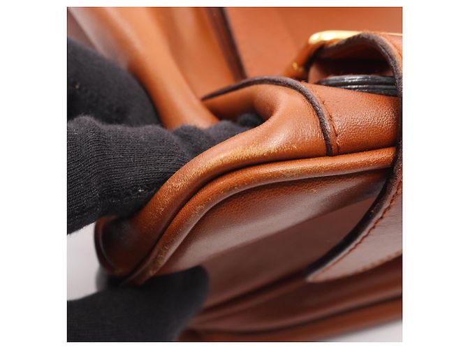 Gucci Bamboo Leder-Rucksack Braun - Ansicht 9