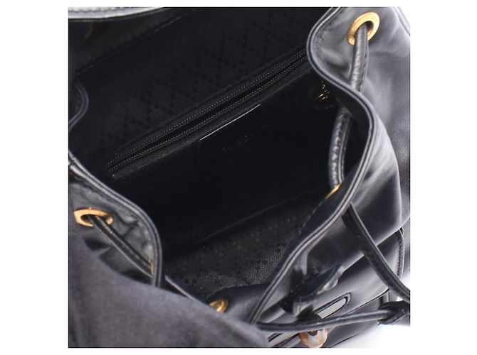 Zaino/Borsa Gucci Bamboo Nero - vista 3