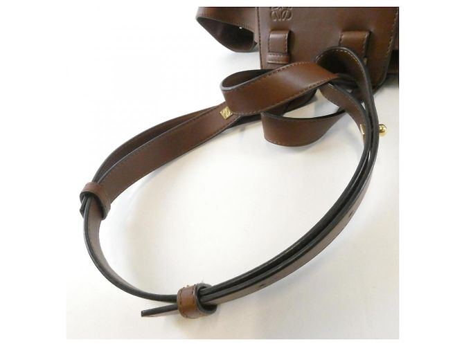 Borsa a tracolla Loewe Hammock Drawstring Medium Marrone - vista 7