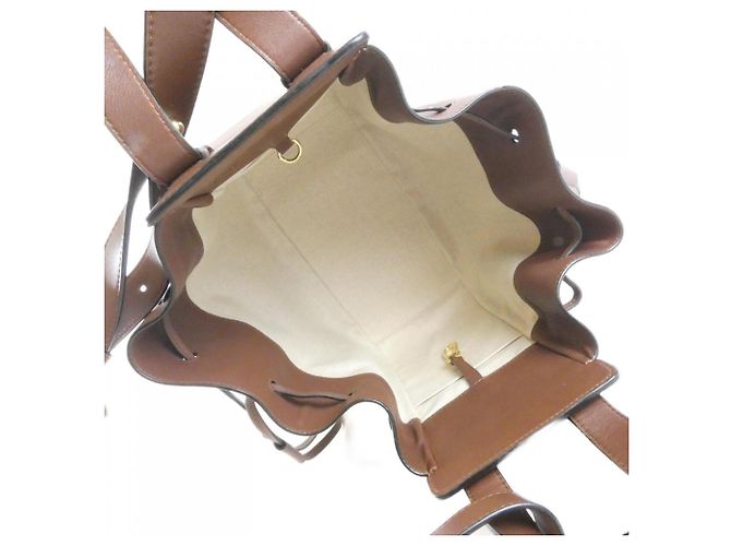 Borsa a tracolla Loewe Hammock Drawstring Medium Marrone - vista 8
