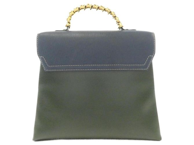 Borsa Loewe blu e verde - vista 2