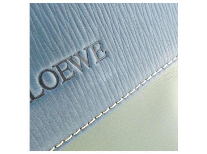 Borsa Loewe blu e verde - vista 4