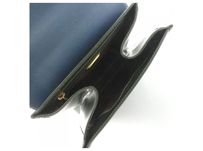 Borsa Loewe blu e verde - vista 7
