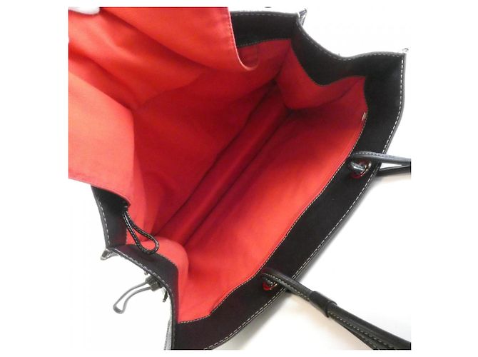 Borsa Loewe in vitello nero - vista 8