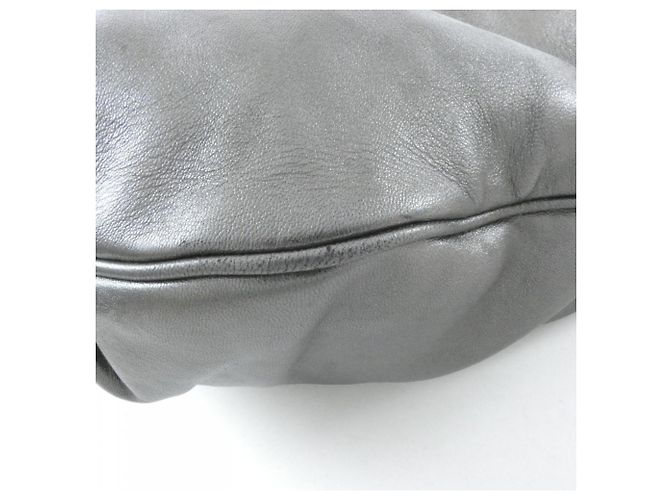 Borsa a tracolla Loewe in pelle argento - vista 3