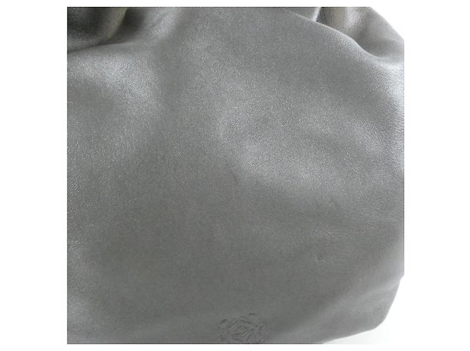Borsa a tracolla Loewe in pelle argento - vista 4