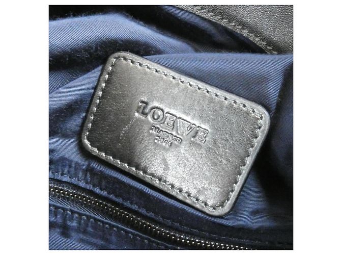 Borsa a tracolla Loewe in pelle argento - vista 8
