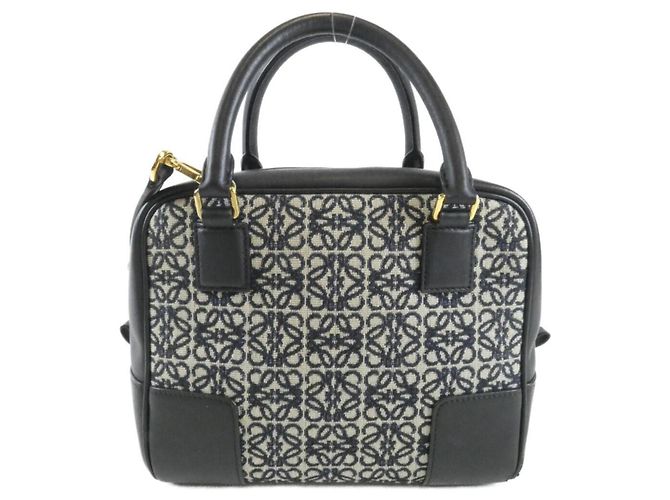 Loewe Amazona 19cm Handtasche Schwarz Marineblau - Ansicht 2