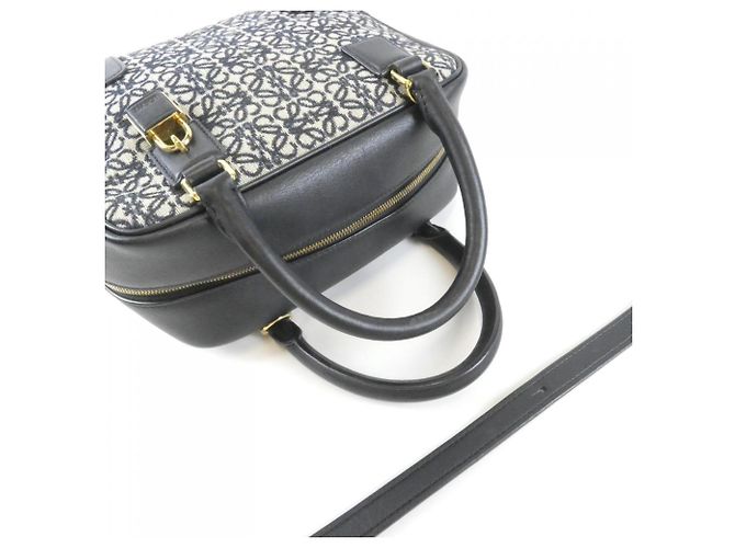 Loewe Amazona 19cm Handtasche Schwarz Marineblau - Ansicht 6