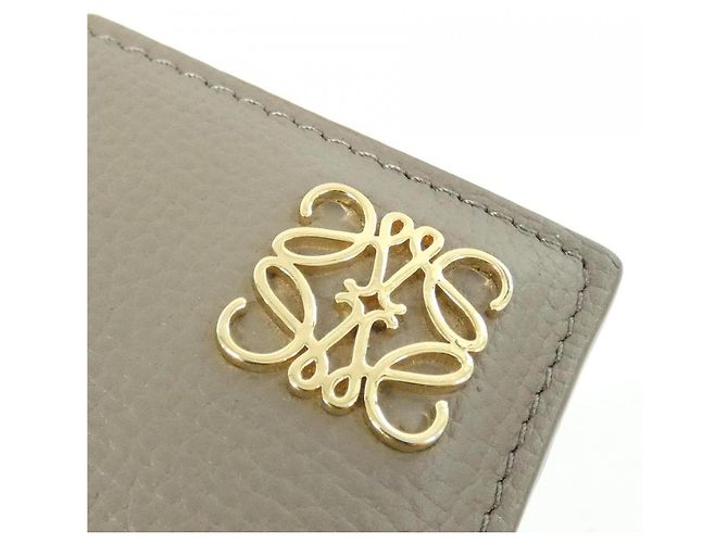 Tarjetero de piel marrón Loewe Castaño - vista 5